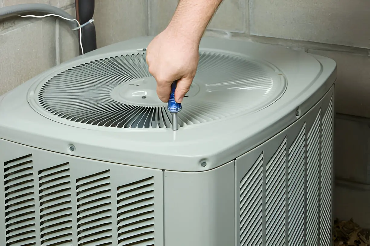 HVAC team installing and maintaining heating and cooling systems in a commercial property